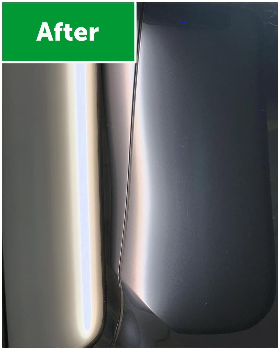 After repair - fender restored