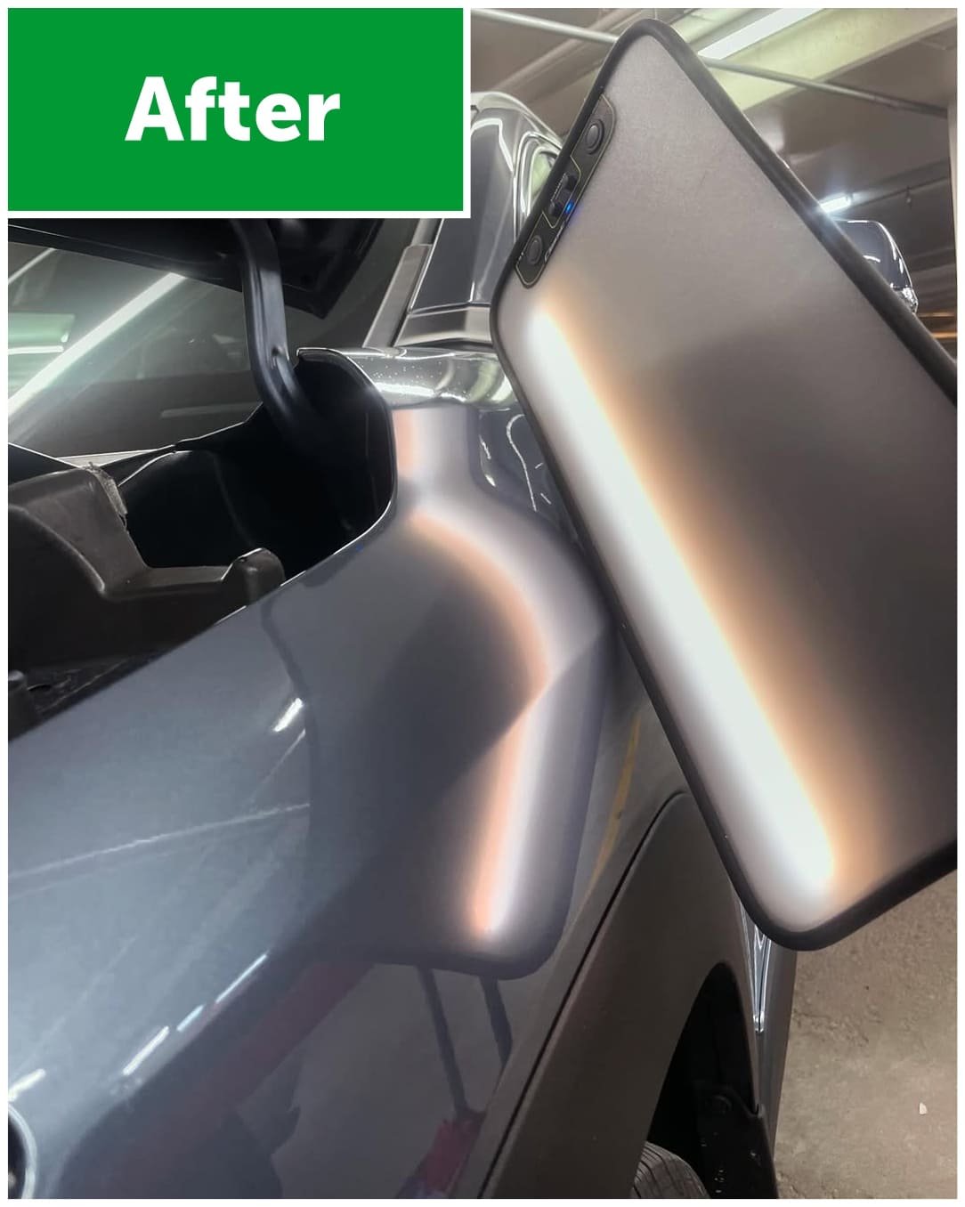 After repair - hood restored
